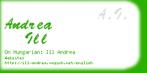 andrea ill business card